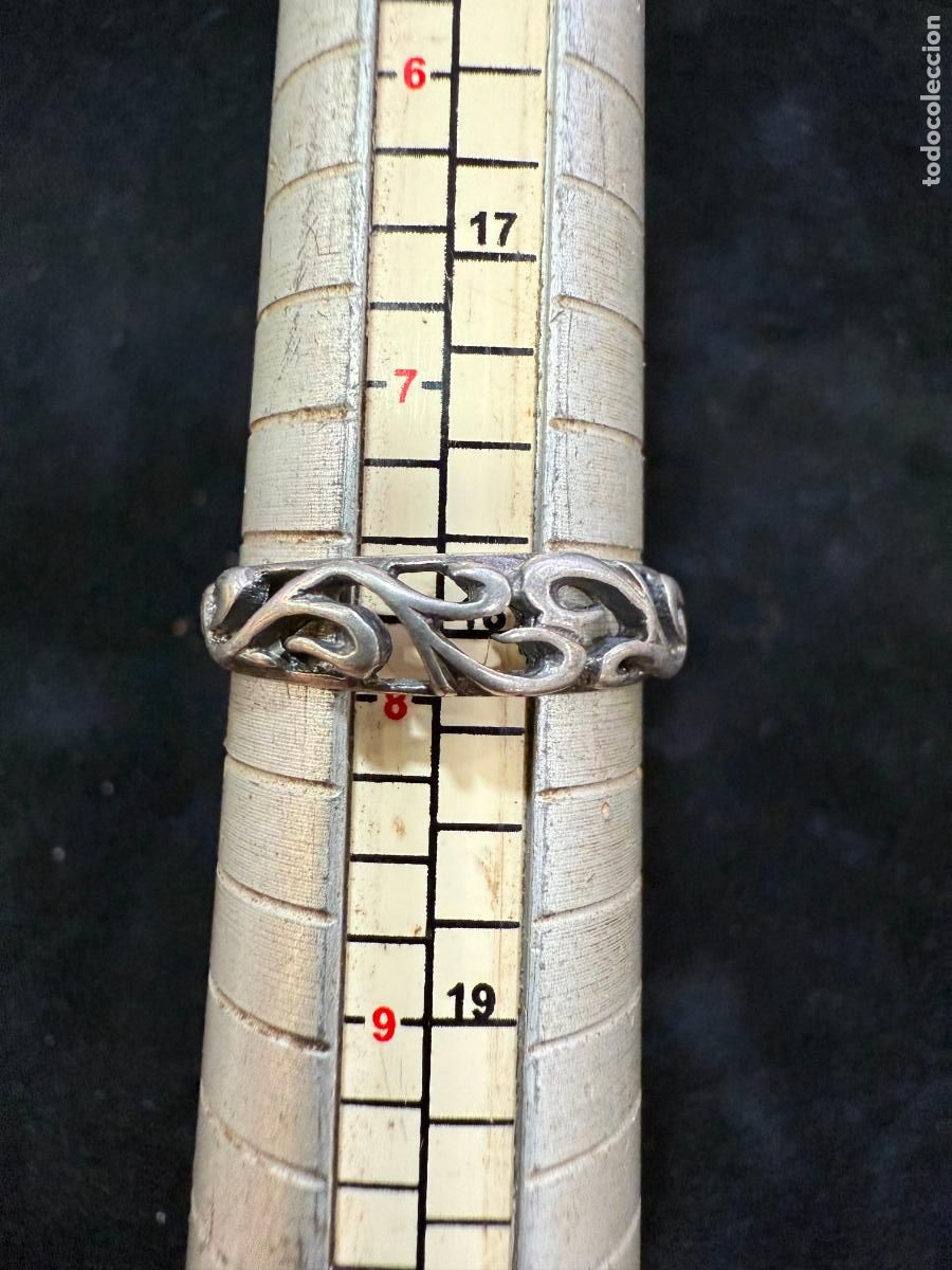 Antig&uuml;edades: ANILLO ALIANZA DE PLATA - - Foto 1