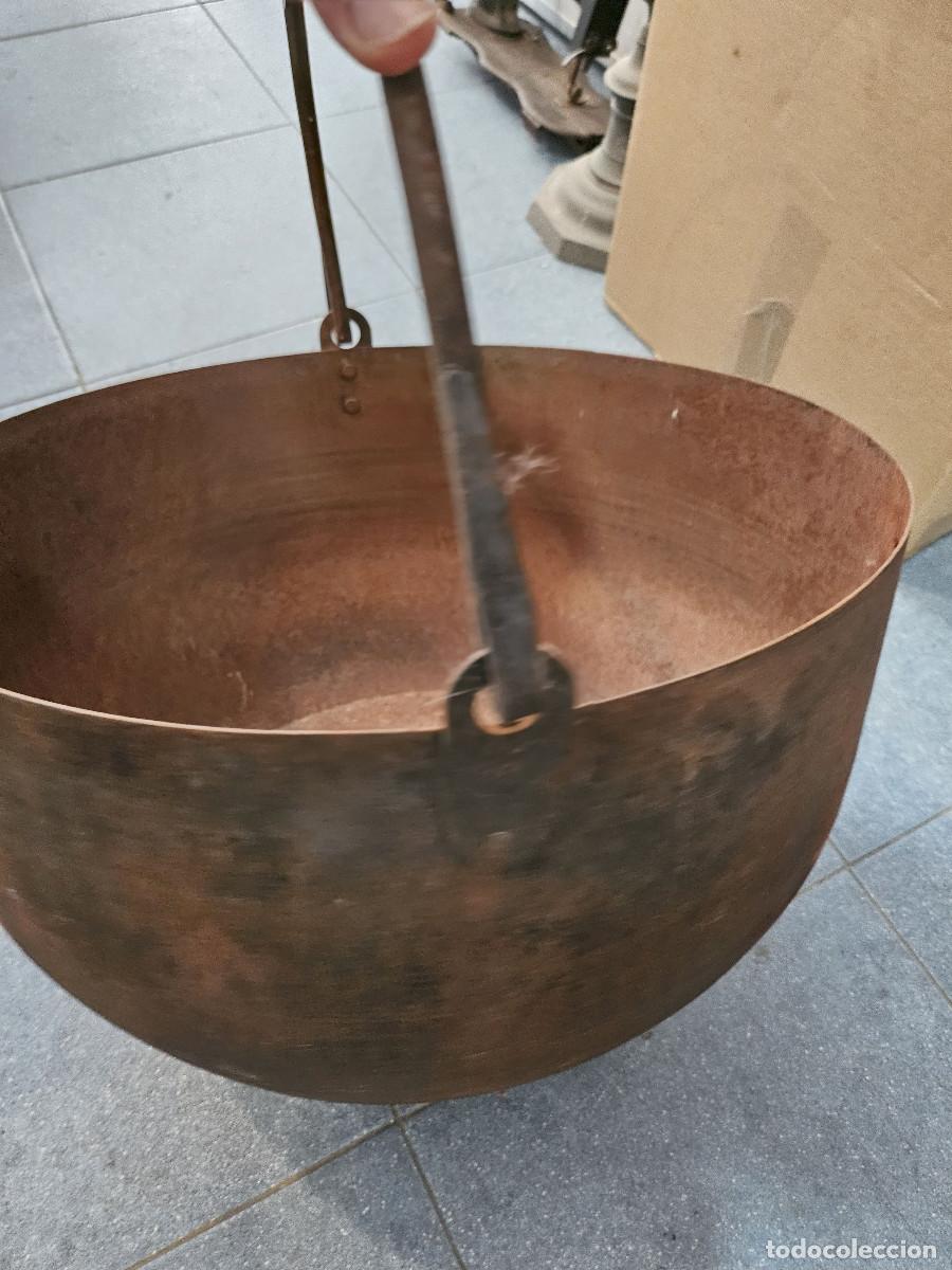Antig&uuml;edades: calkdero de hierro grande - Foto 3