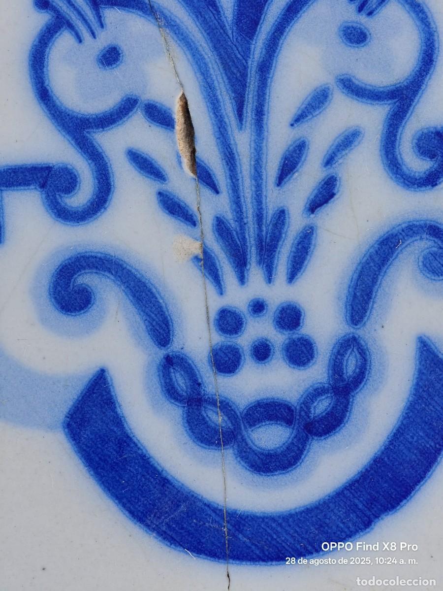 Antig&uuml;edades: AZULEJO ANTIGUO DE MANISES DE 20 X 20 CMS. - Foto 2