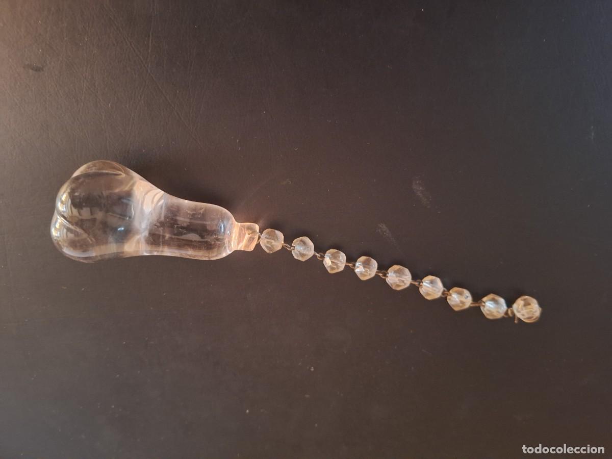 Antig&uuml;edades: REMATE L&Aacute;MPARA FORMA DE PERA. CRISTAL - Foto 1