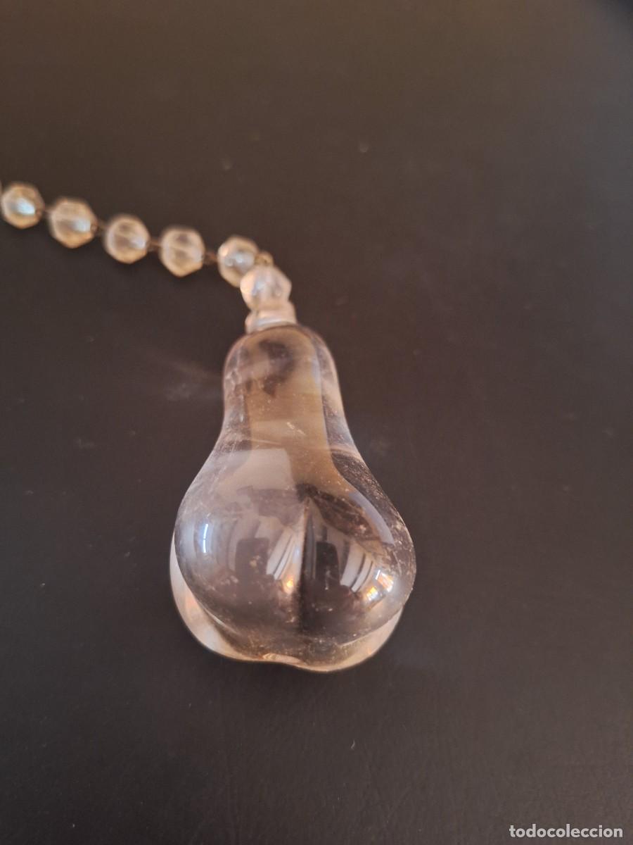Antig&uuml;edades: REMATE L&Aacute;MPARA FORMA DE PERA. CRISTAL - Foto 2