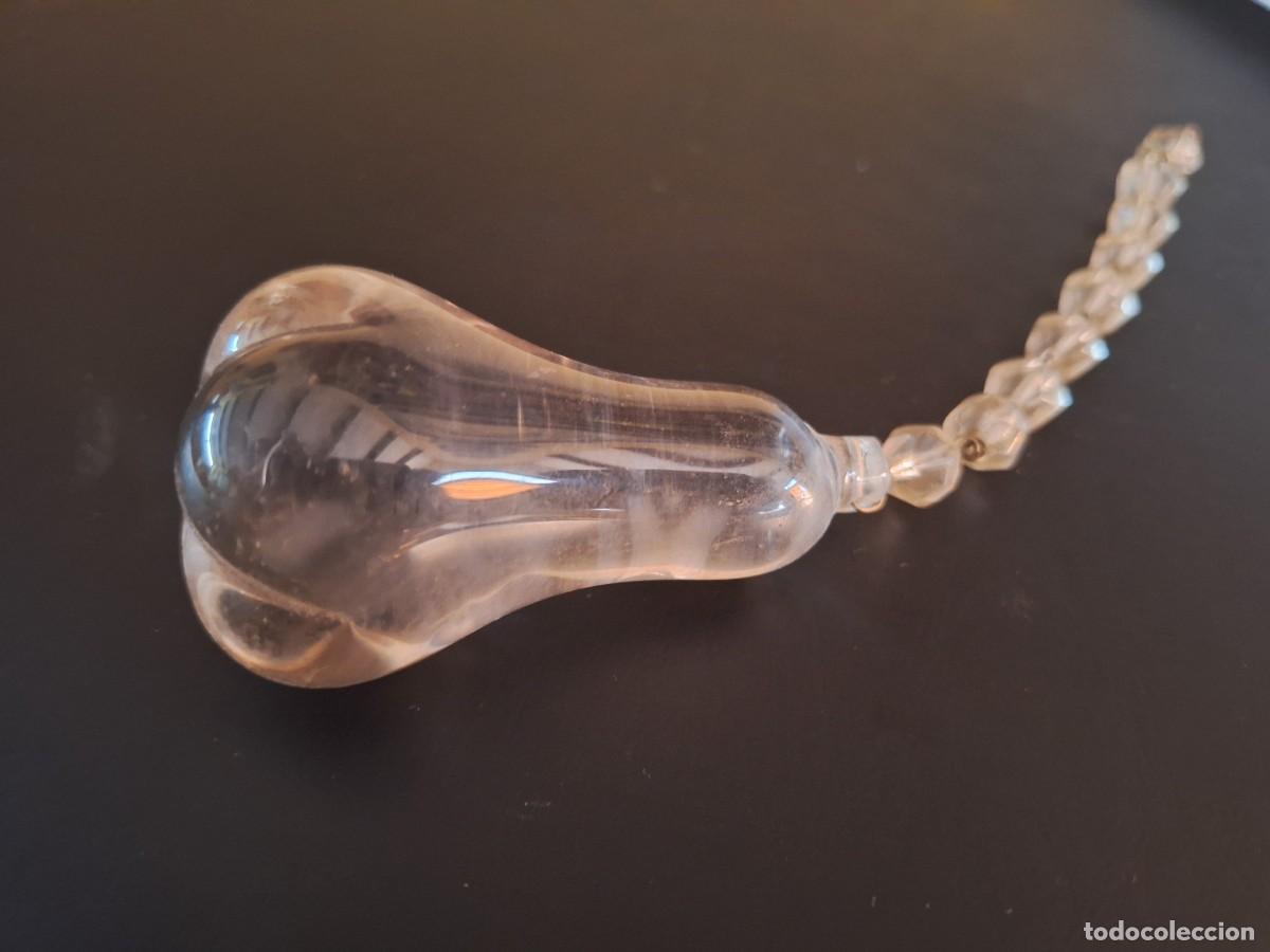 Antig&uuml;edades: REMATE L&Aacute;MPARA FORMA DE PERA. CRISTAL - Foto 3