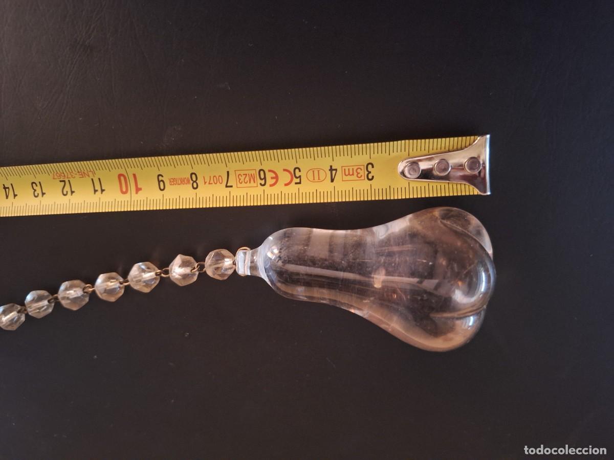 Antig&uuml;edades: REMATE L&Aacute;MPARA FORMA DE PERA. CRISTAL - Foto 4