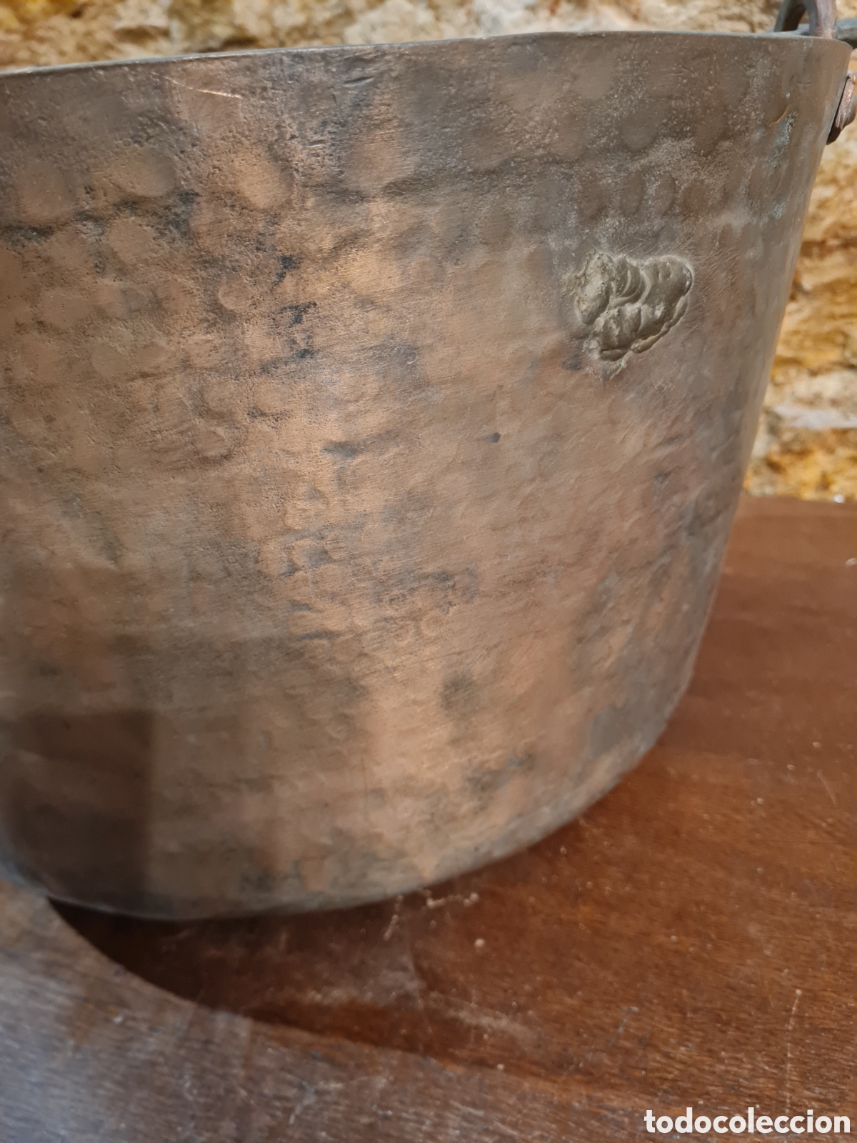 Antig&uuml;edades: Antiguo caldero de cobre - Foto 2