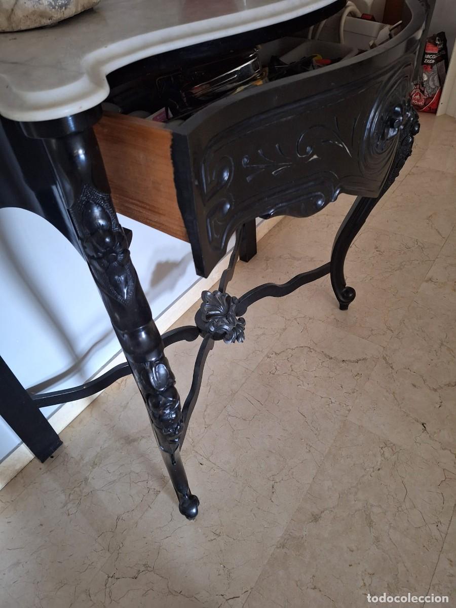 Antig&uuml;edades: Consola Isabelina con marmol - Foto 6