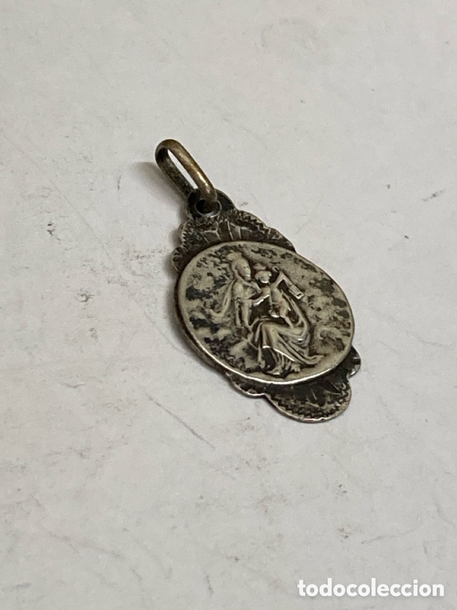 Antig&uuml;edades: Medalla de plata religiosa C436 - Foto 1