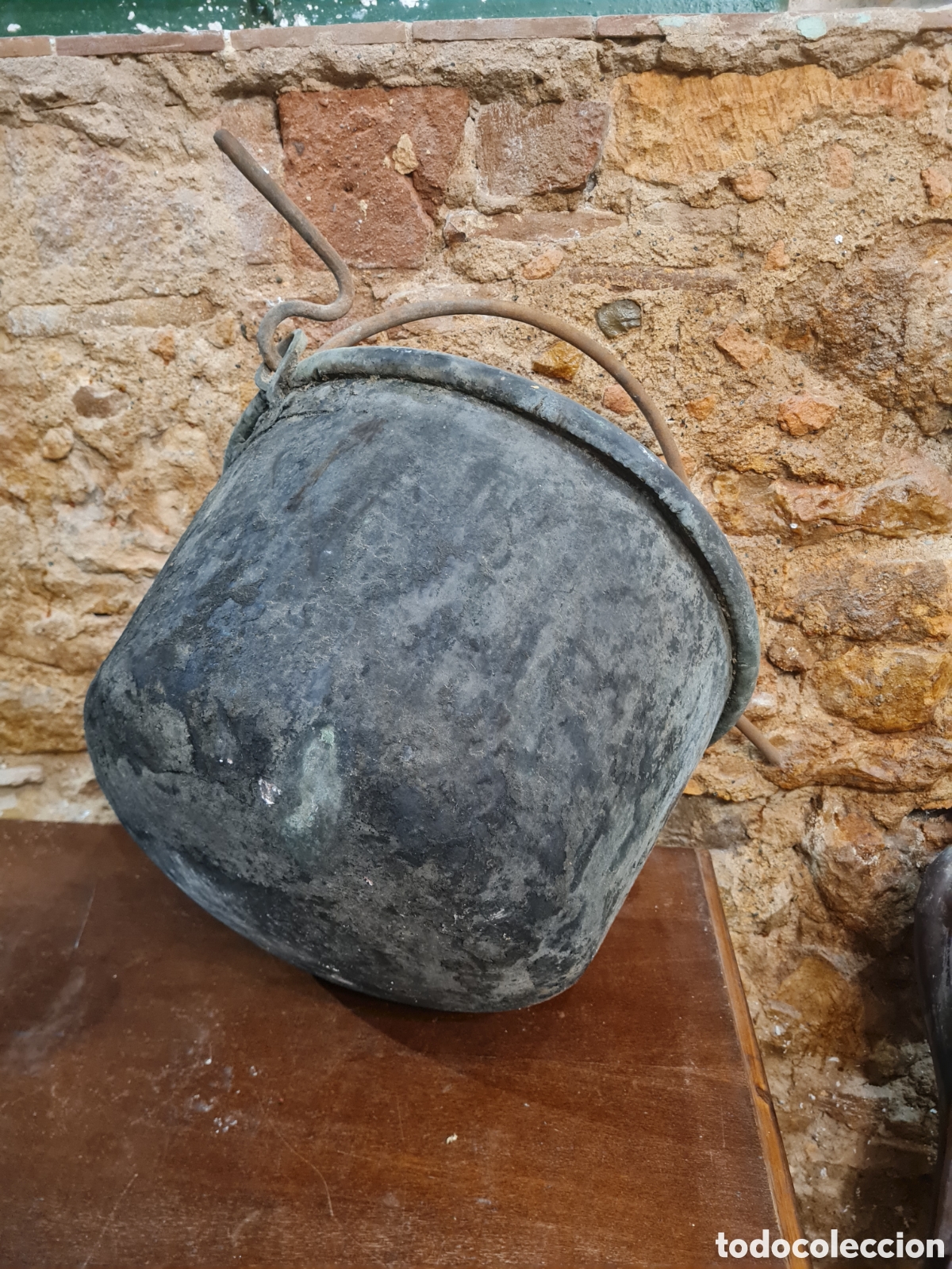Antig&uuml;edades: Antiguo caldero de cobre - Foto 3