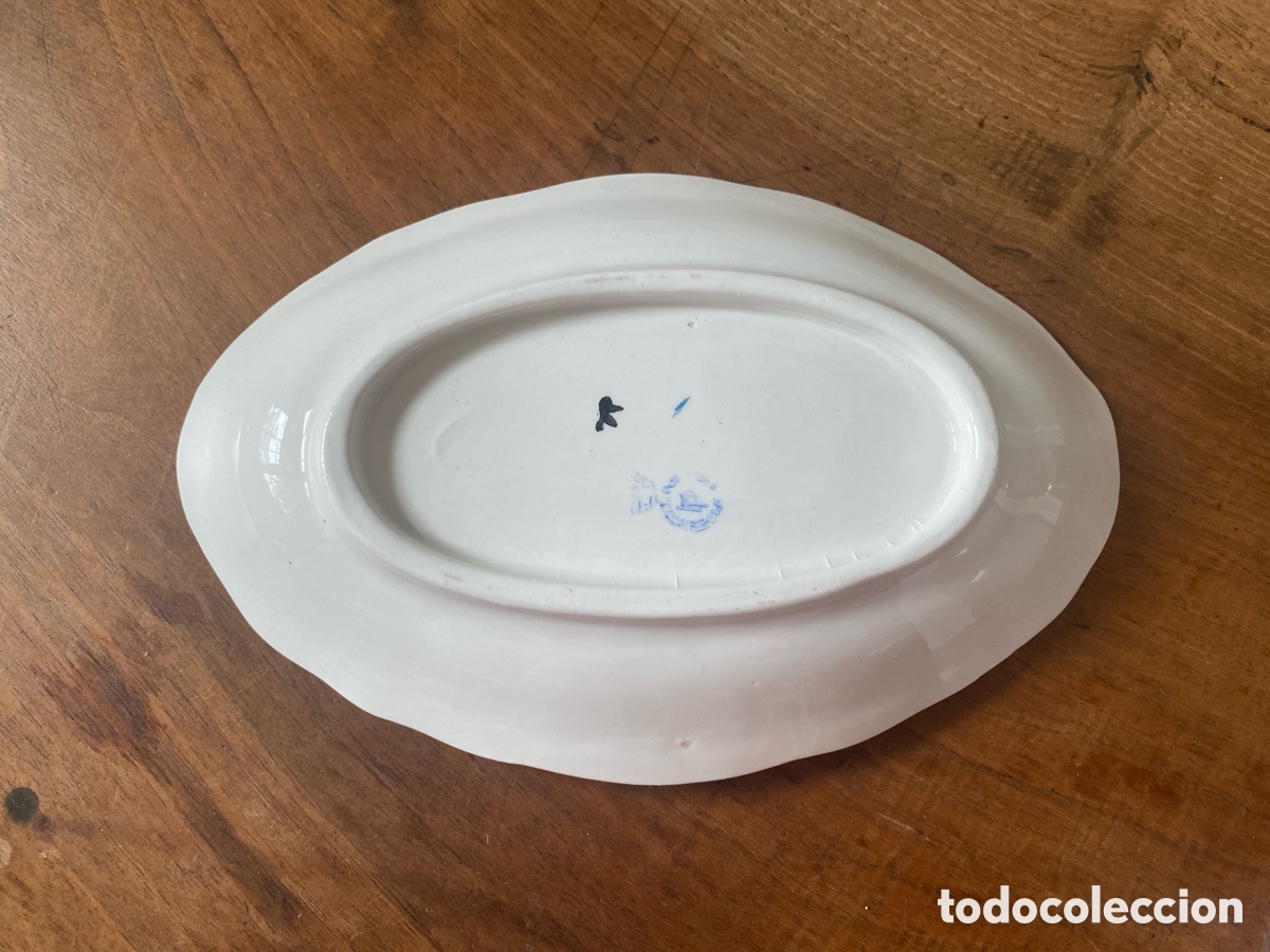 Antig&uuml;edades: Peque&ntilde;a bandeja de loza - Foto 3