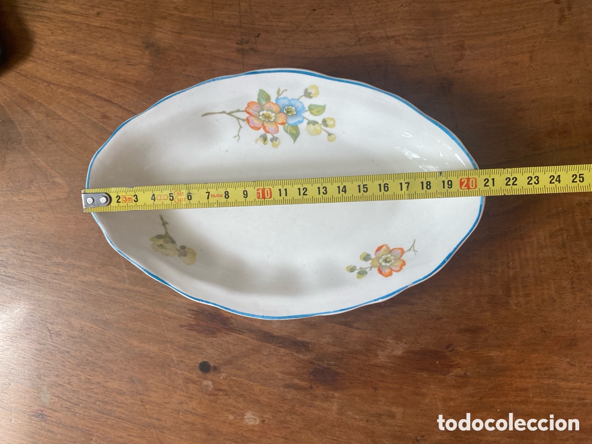Antig&uuml;edades: Peque&ntilde;a bandeja de loza - Foto 4