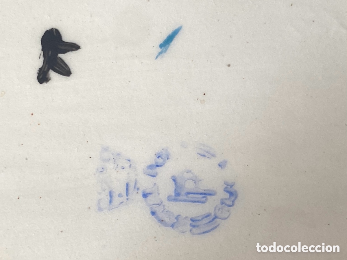 Antig&uuml;edades: Peque&ntilde;a bandeja de loza - Foto 6