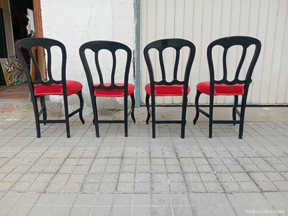 Antig&uuml;edades: Cuatro sillas siglo XIX - Foto 4