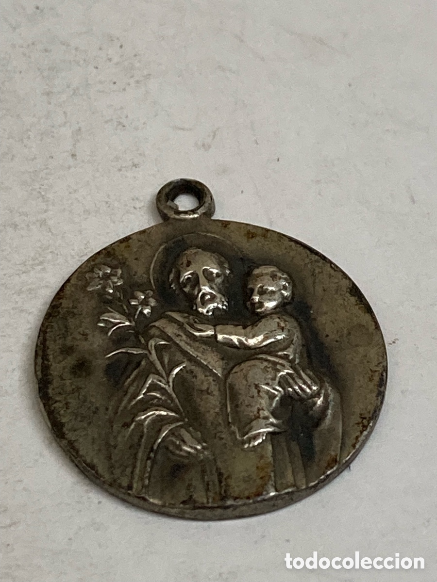 Antig&uuml;edades: Medalla de plata religiosa C436 - Foto 1