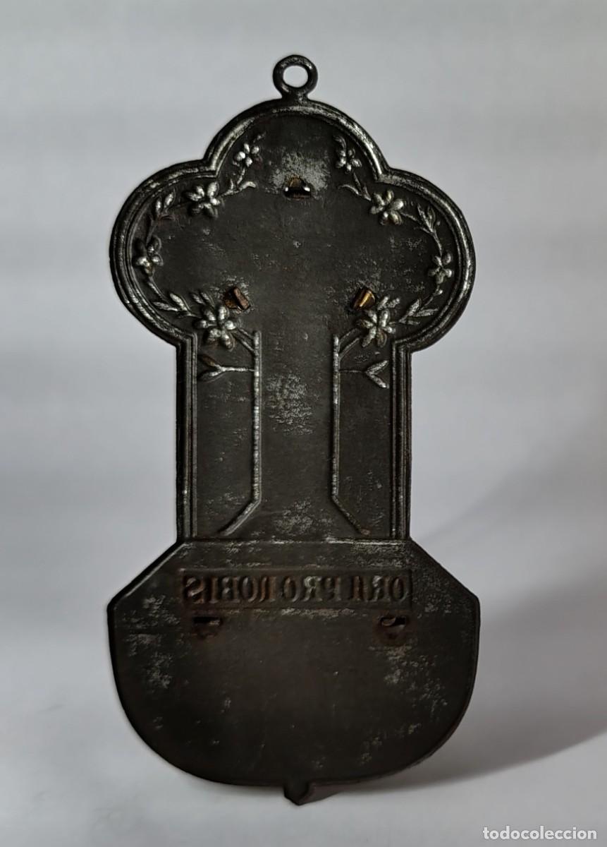 Antig&uuml;edades: Benditera con SANTA: ORA PRO NOBIS. M206 - Foto 2