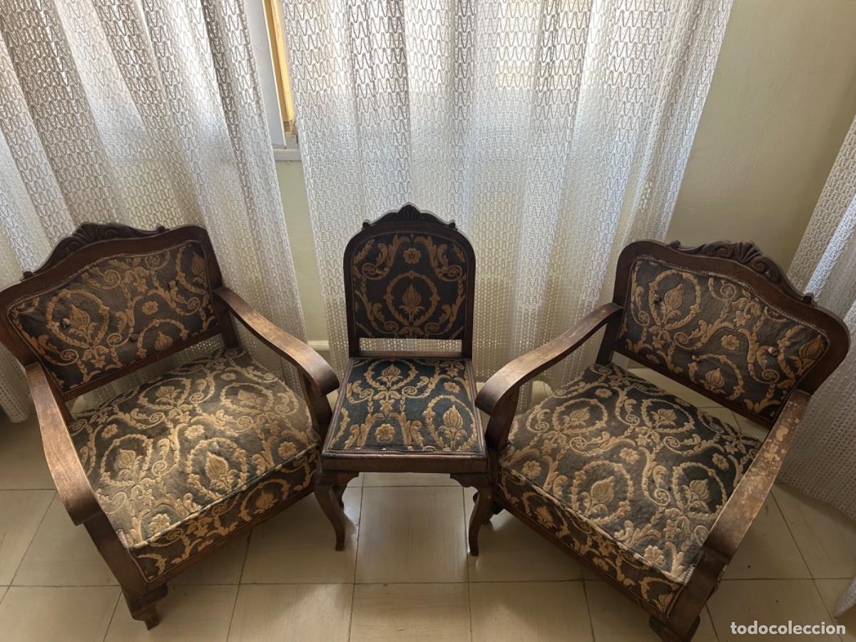 Antig&uuml;edades: 2 butacas antiguas + silla - Foto 1