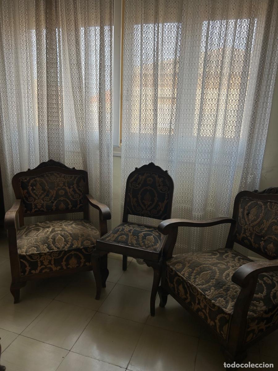 Antig&uuml;edades: 2 butacas antiguas + silla - Foto 2