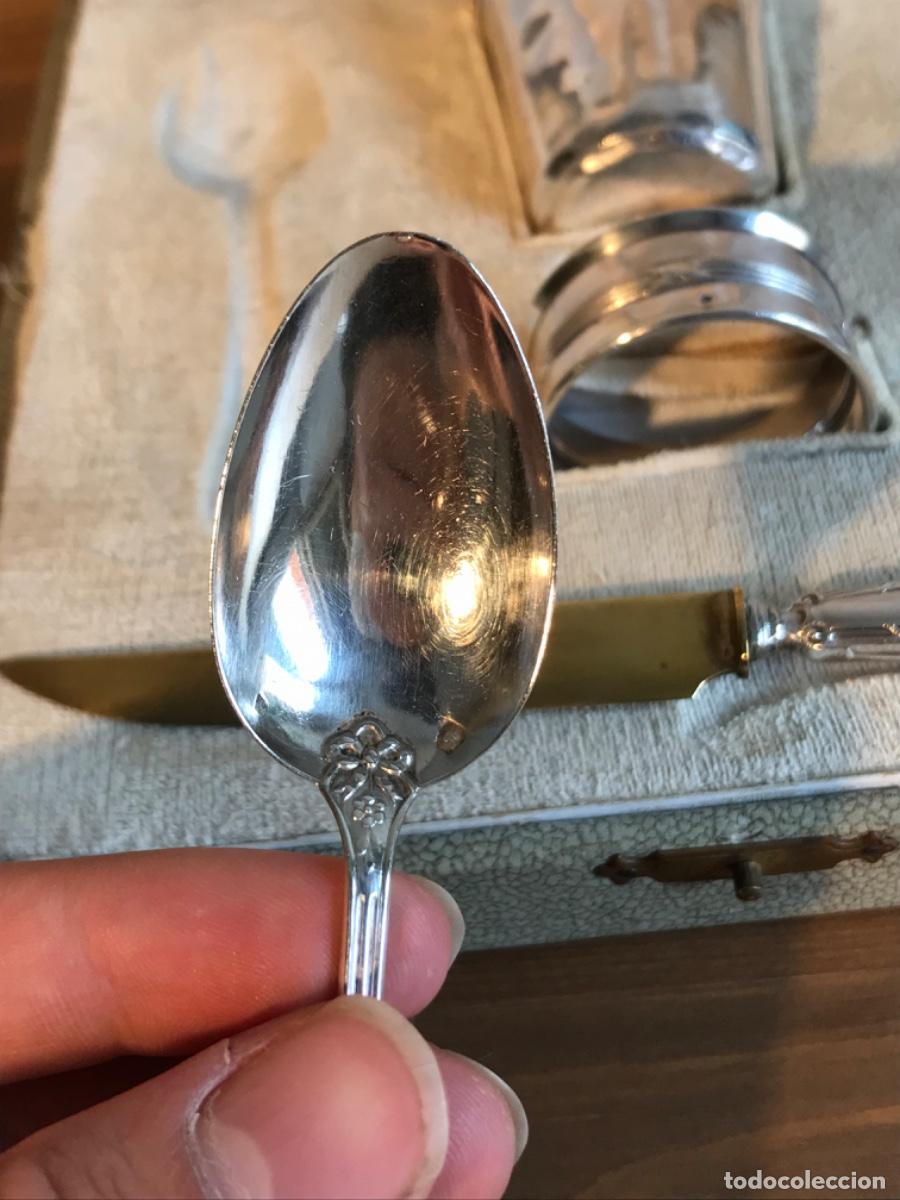 Antig&uuml;edades: Cuberter&iacute;a de plata bebe bautizo - Foto 3