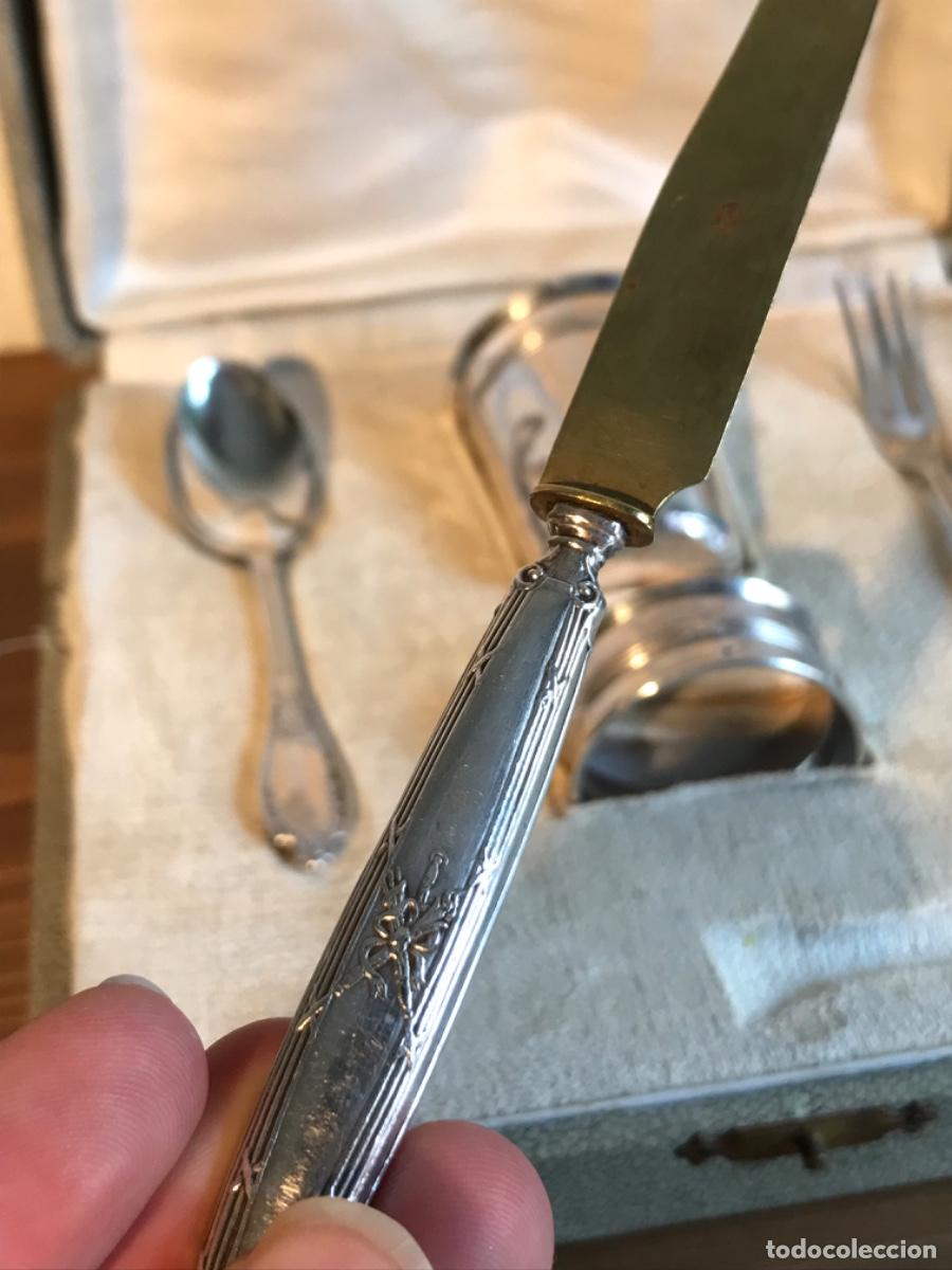 Antig&uuml;edades: Cuberter&iacute;a de plata bebe bautizo - Foto 4