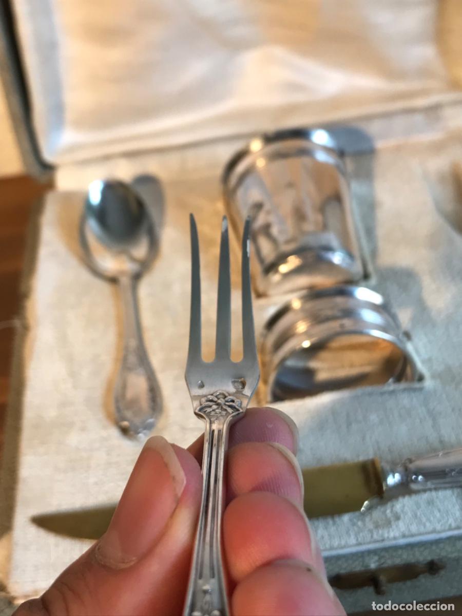 Antig&uuml;edades: Cuberter&iacute;a de plata bebe bautizo - Foto 5