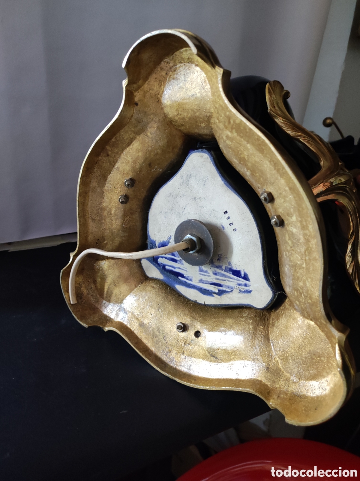 Antig&uuml;edades: Pie de l&aacute;mpara art nuvo - Foto 7