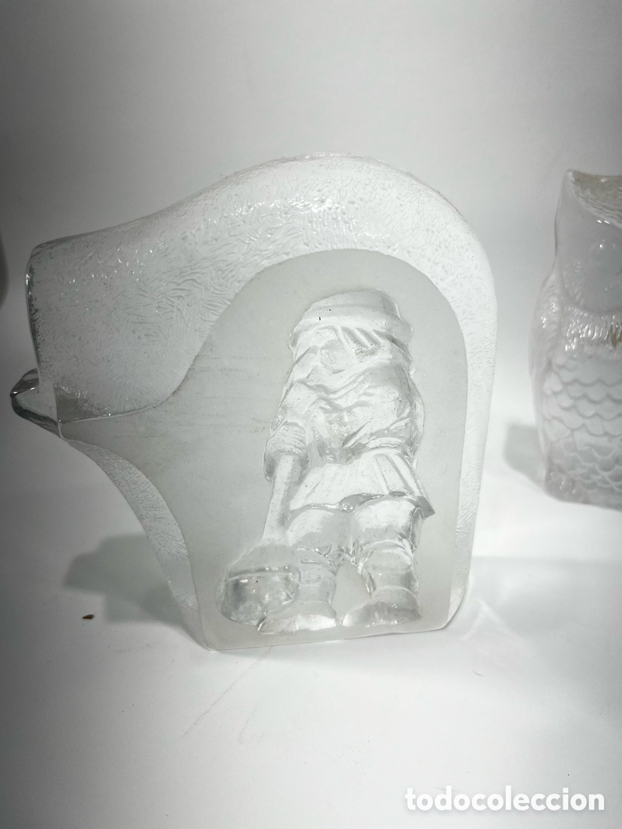 Antig&uuml;edades: 10 FIGURAS DECORATIVAS DE CRISTAL - Foto 5
