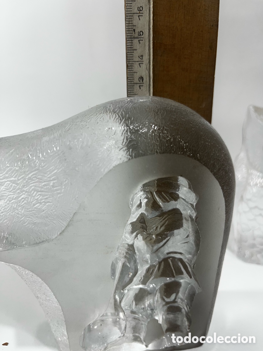 Antig&uuml;edades: 10 FIGURAS DECORATIVAS DE CRISTAL - Foto 13