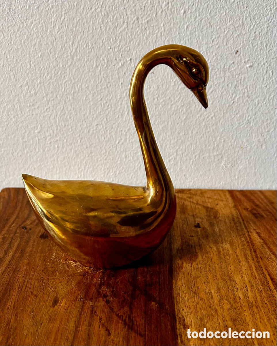 Antig&uuml;edades: Figura en forma de cisne de bronce - Foto 2