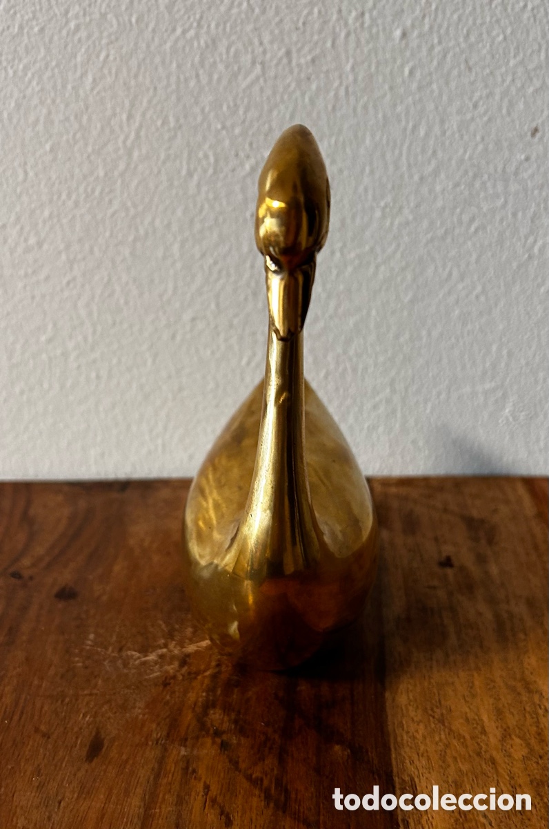 Antig&uuml;edades: Figura en forma de cisne de bronce - Foto 3