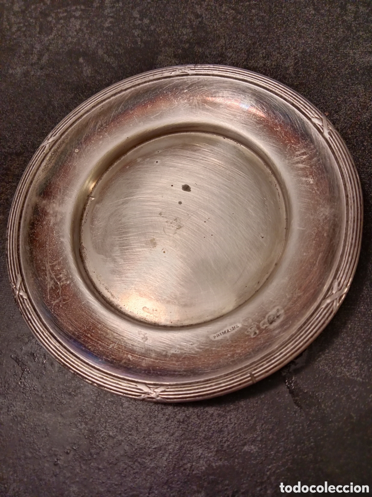 Antig&uuml;edades: Pareja platos ba&ntilde;o plata - Foto 11