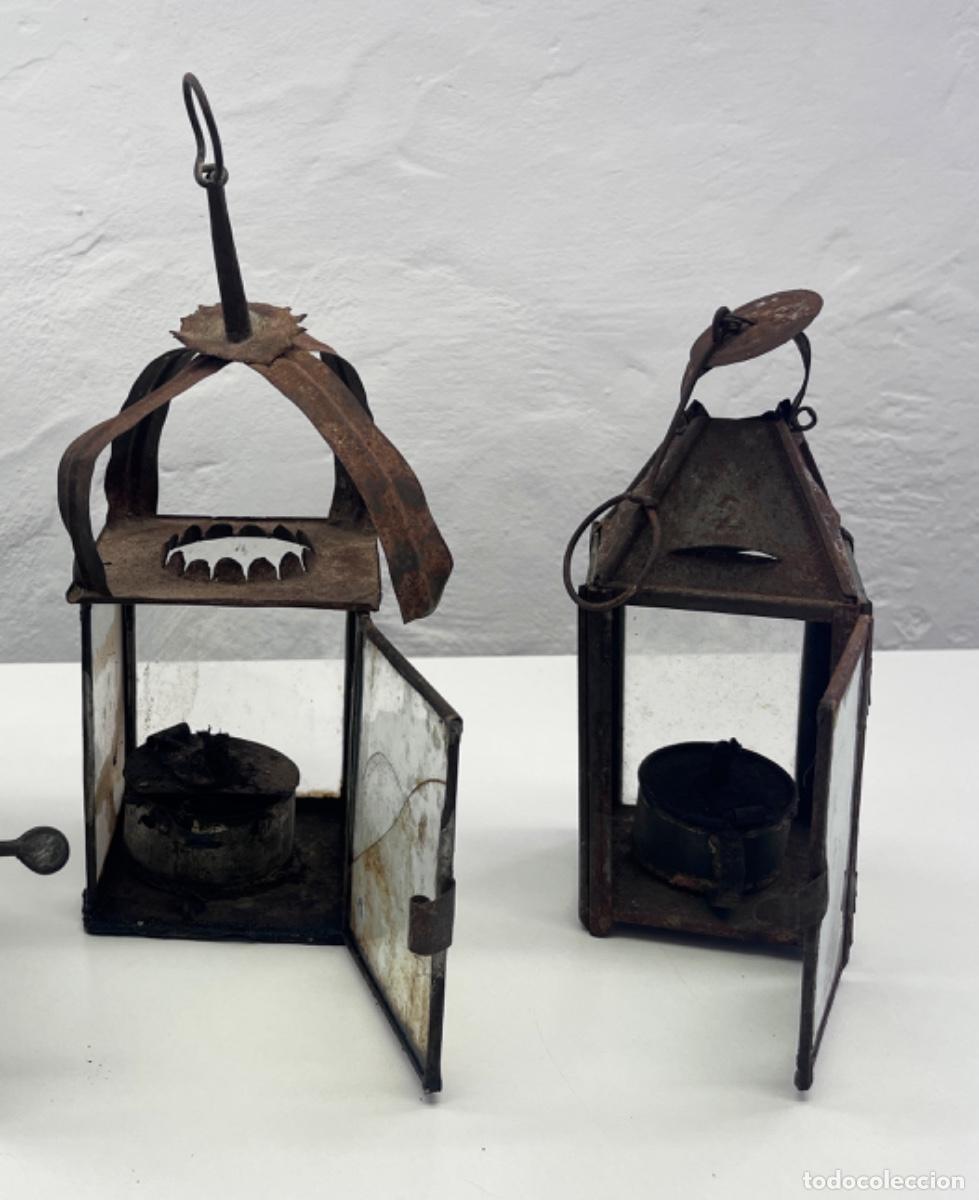 Antig&uuml;edades: Lote de 2 faroles antiguos - Foto 1