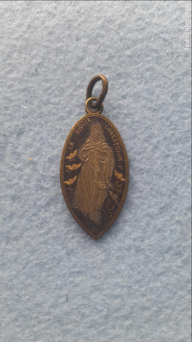 Antig&uuml;edades: Medalla antigua Virgen de la Concepci&oacute;n. - Foto 1