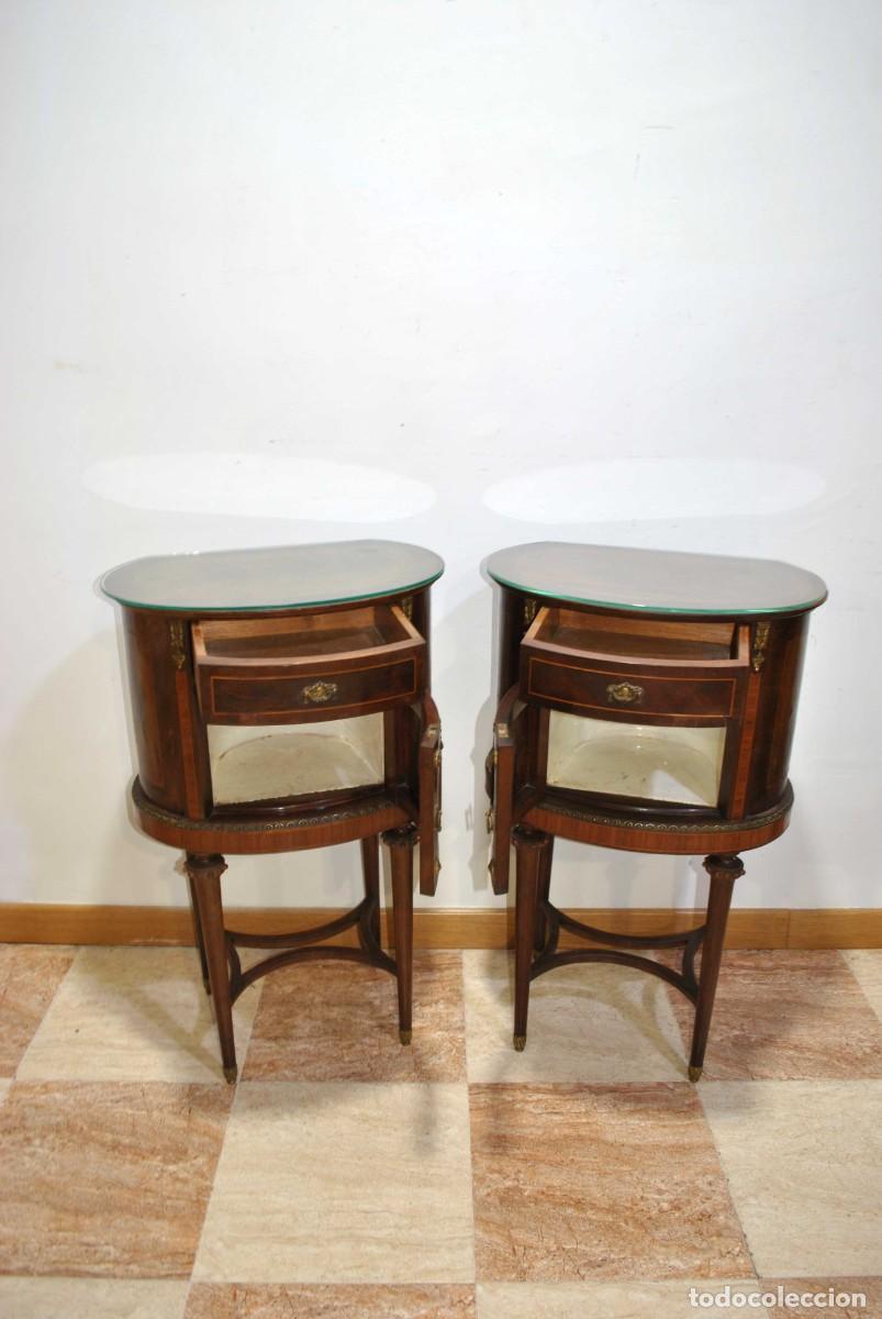 Antig&uuml;edades: PAREJA DE MESITAS ESTILO LUIS XVI - Foto 5