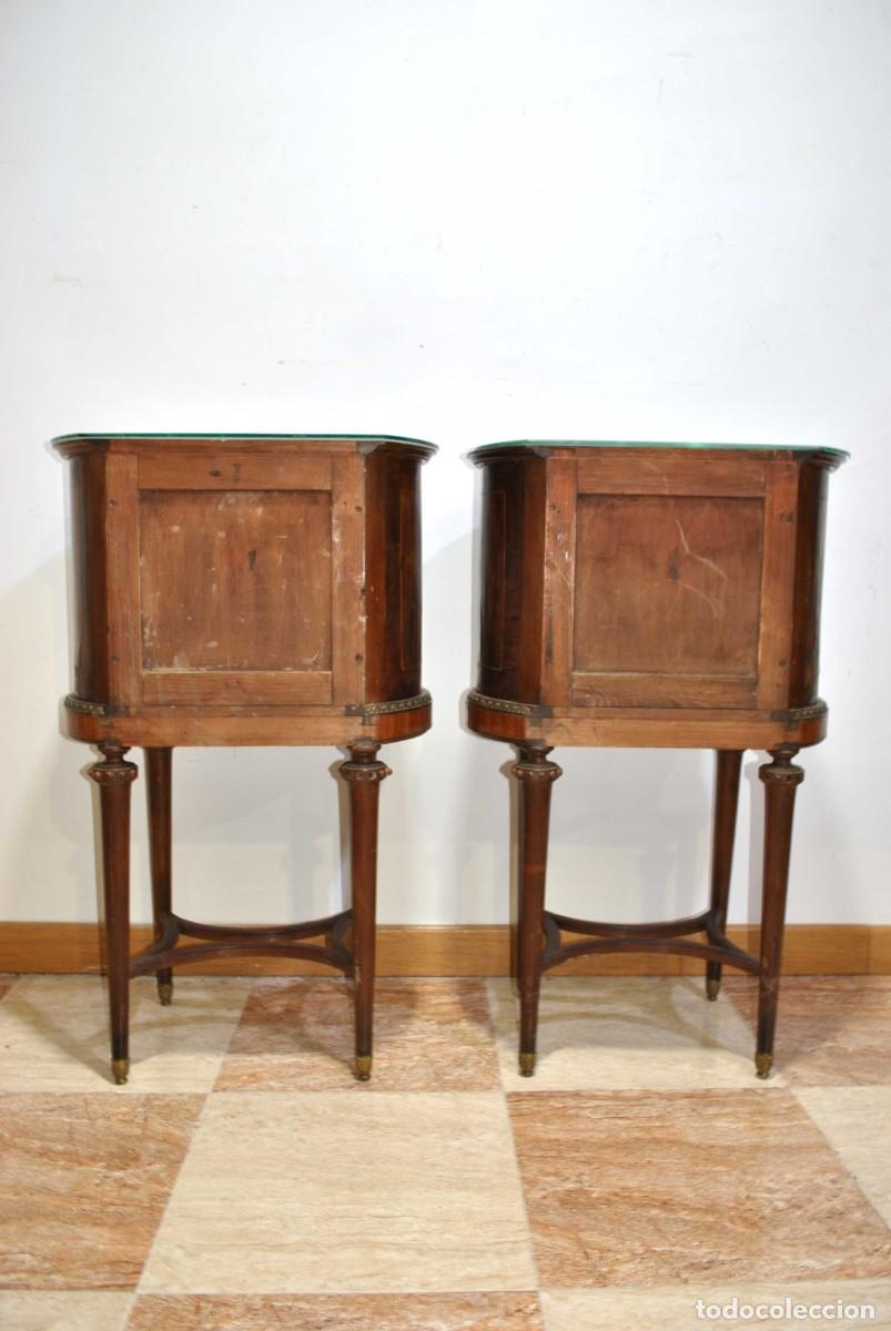 Antig&uuml;edades: PAREJA DE MESITAS ESTILO LUIS XVI - Foto 9