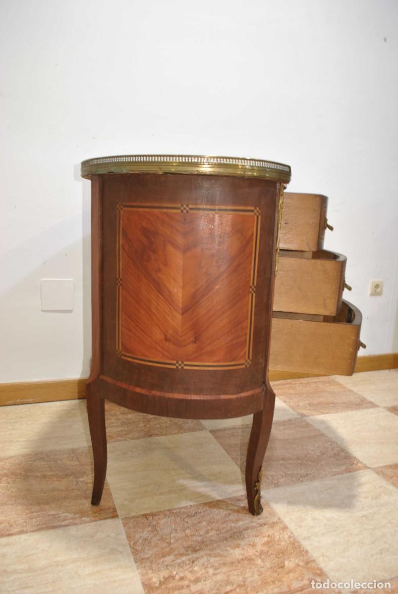 Antig&uuml;edades: C&Oacute;MODA MARQUETER&Iacute;A Y BRONCES ESTILO LUIS XVI - Foto 11