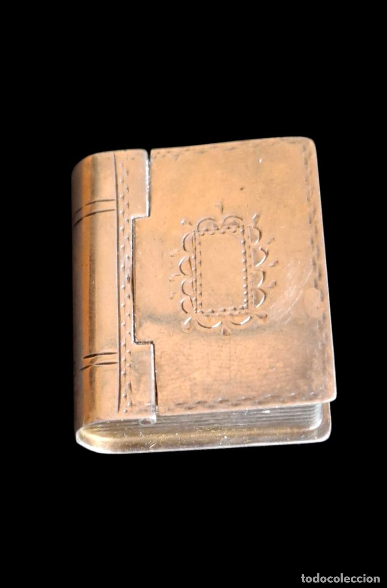 Antig&uuml;edades: (PIT-250908)CAJA DE PLATA TIPO LIBRO - Foto 1
