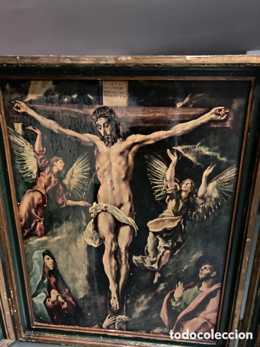 Antig&uuml;edades: Tr&iacute;ptico religioso . Desconozco antig&uuml;edad - Foto 2