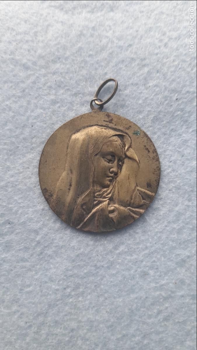 Antig&uuml;edades: Medalla antigua de la Virgen. - Foto 3