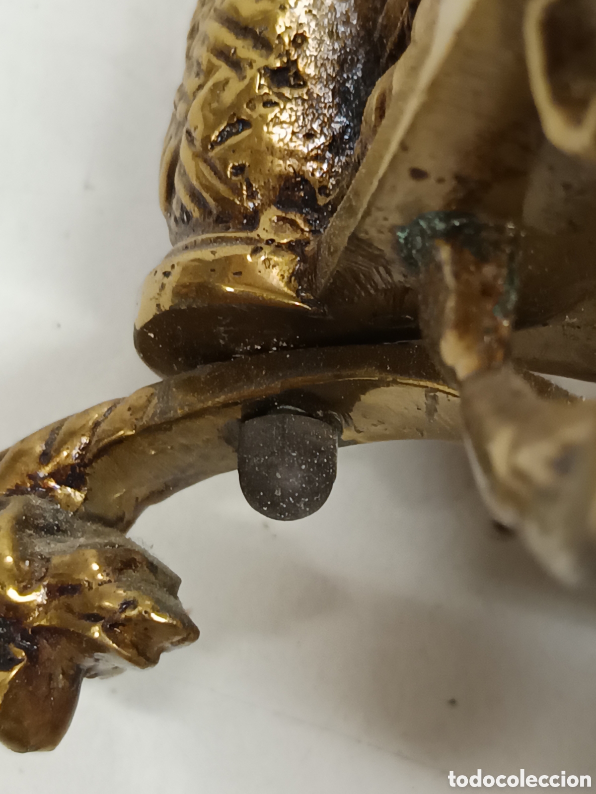 Antig&uuml;edades: L&aacute;mpara de techo bronce - Foto 7