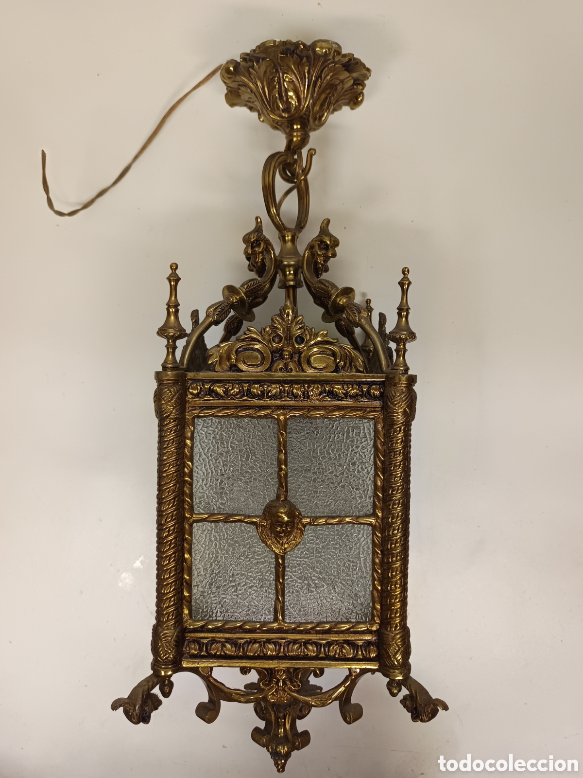 Antig&uuml;edades: L&aacute;mpara de techo bronce - Foto 1