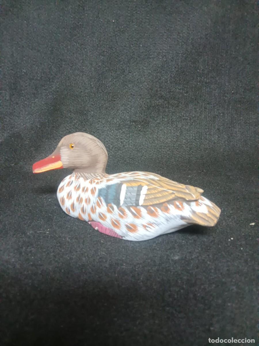 Antig&uuml;edades: PATO MADERA PINTADO A MANO