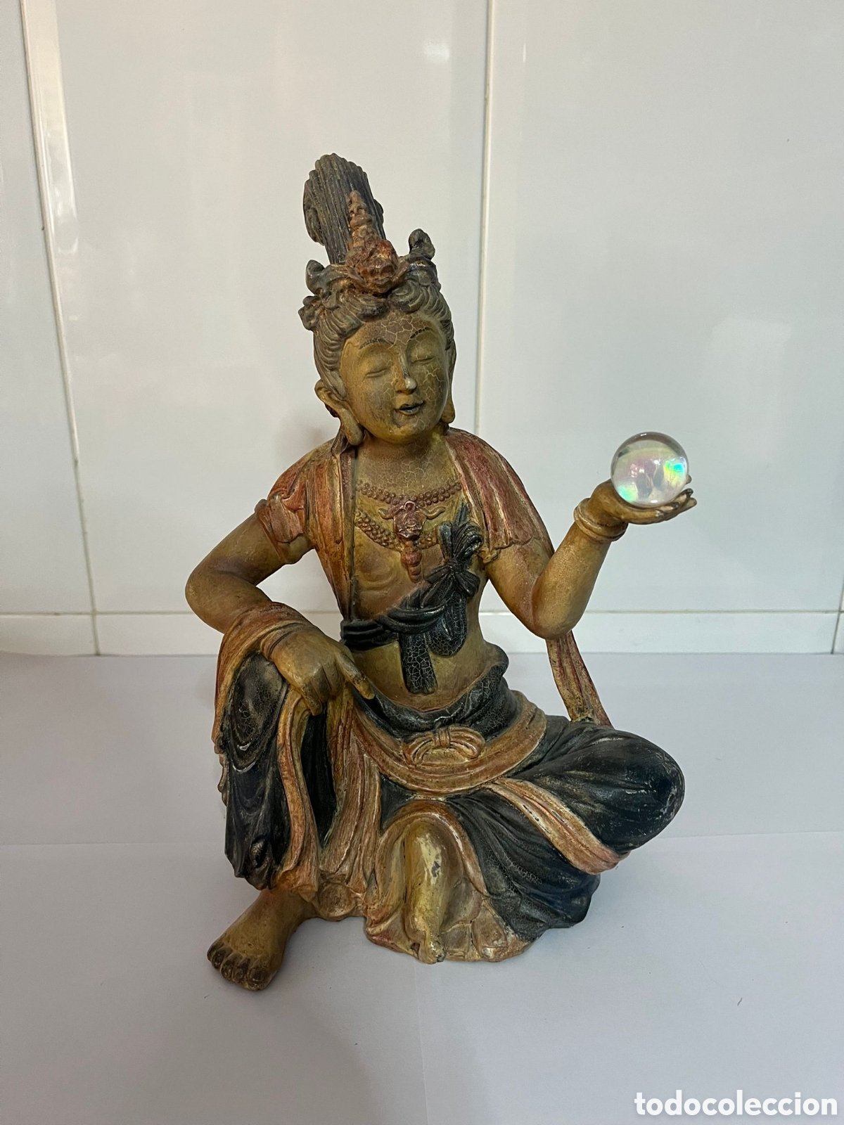 Antig&uuml;edades: Antigua figura de Buda - Foto 1