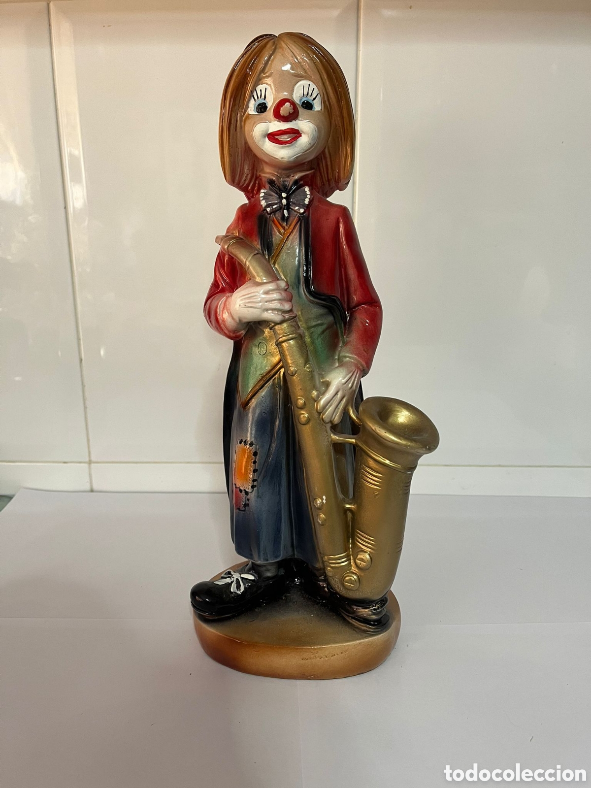 Antig&uuml;edades: Antigua figura de Payaso - Foto 1