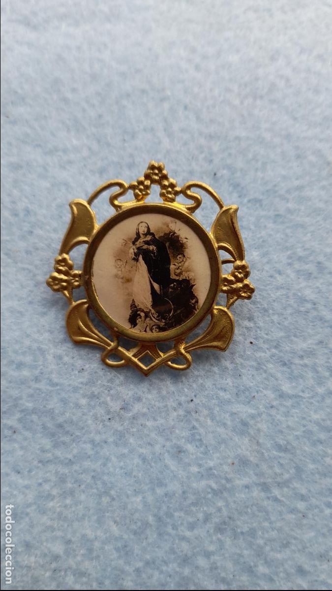 Antig&uuml;edades: Medalla antigua de la Virgen. - Foto 1
