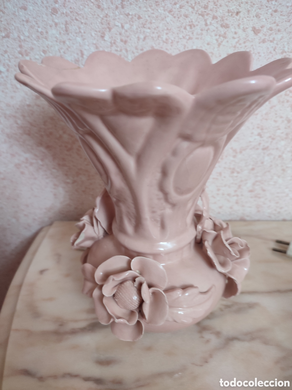 Antig&uuml;edades: Jarr&oacute;n flores de porcelana - Foto 2