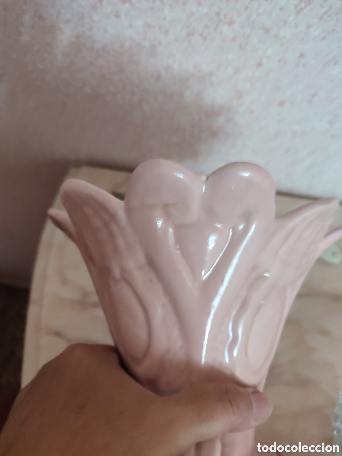 Antig&uuml;edades: Jarr&oacute;n flores de porcelana - Foto 3