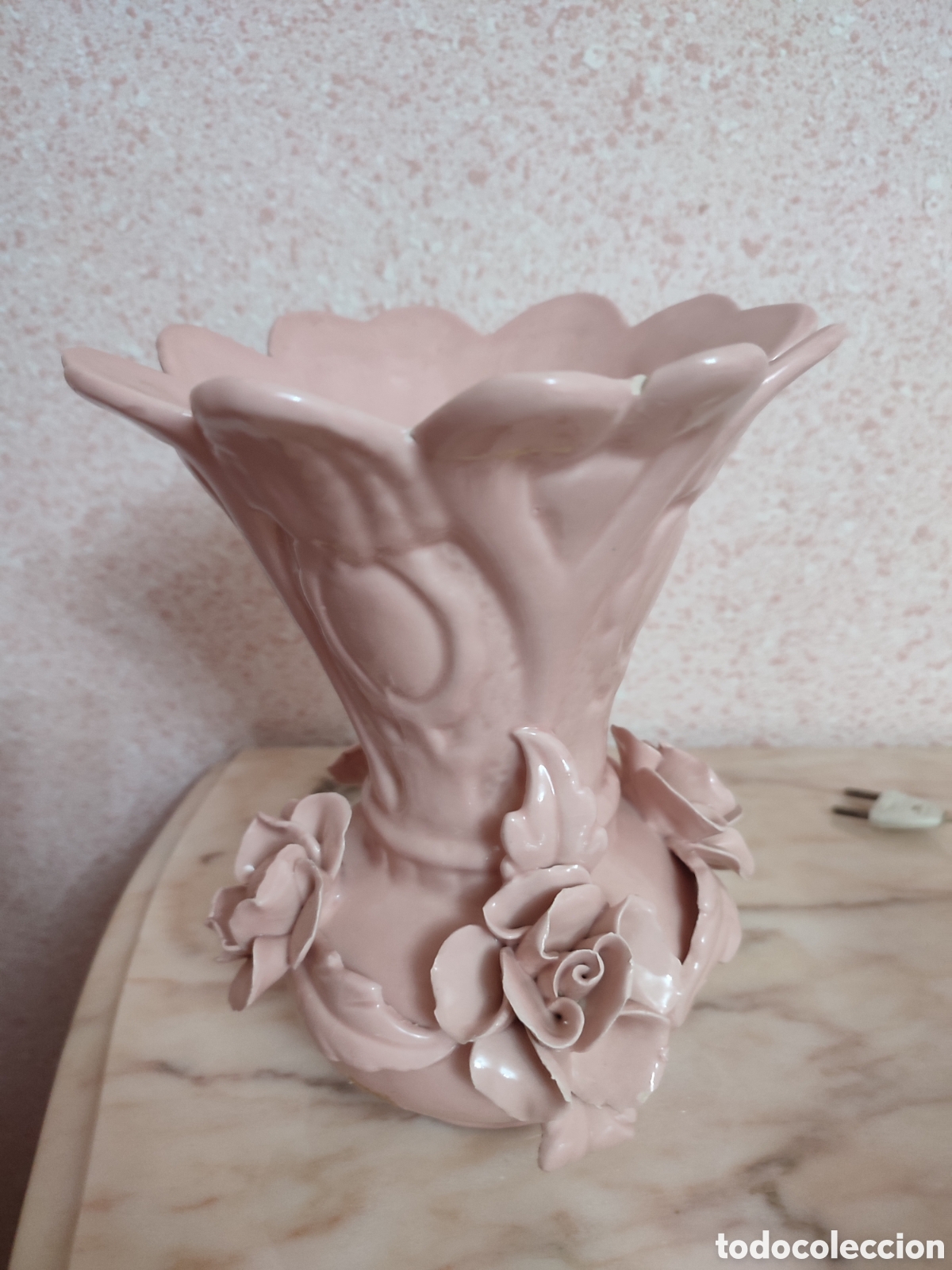 Antig&uuml;edades: Jarr&oacute;n flores de porcelana - Foto 1