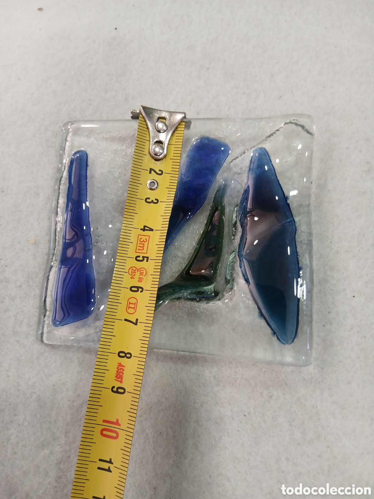 Antig&uuml;edades: Cenicero en cristal. (L102) - Foto 2
