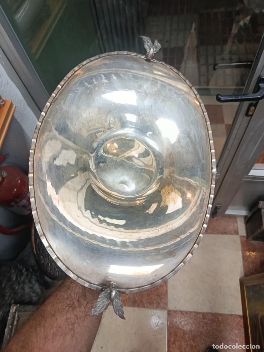 Antig&uuml;edades: Centro de mesa alpaca-plata antiguo - Foto 2