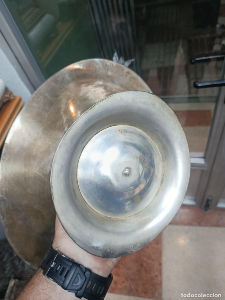 Antig&uuml;edades: Centro de mesa alpaca-plata antiguo - Foto 5