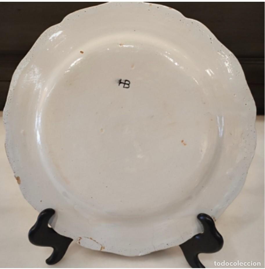 Antig&uuml;edades: Plato antiguo frances Quimper - Foto 2