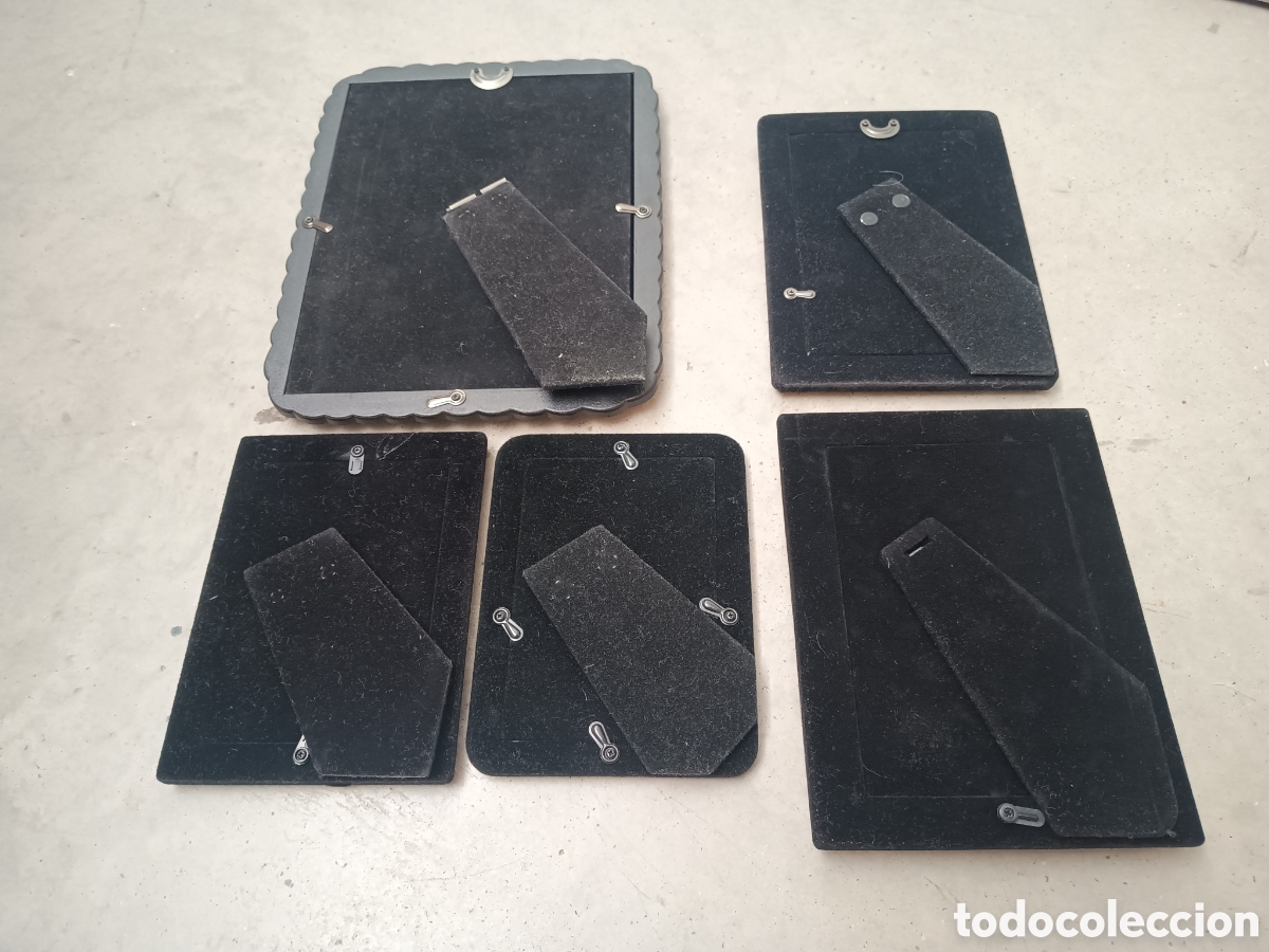 Antig&uuml;edades: 5 MARCOS BA&Ntilde;ADOS EN PLATA - Foto 3